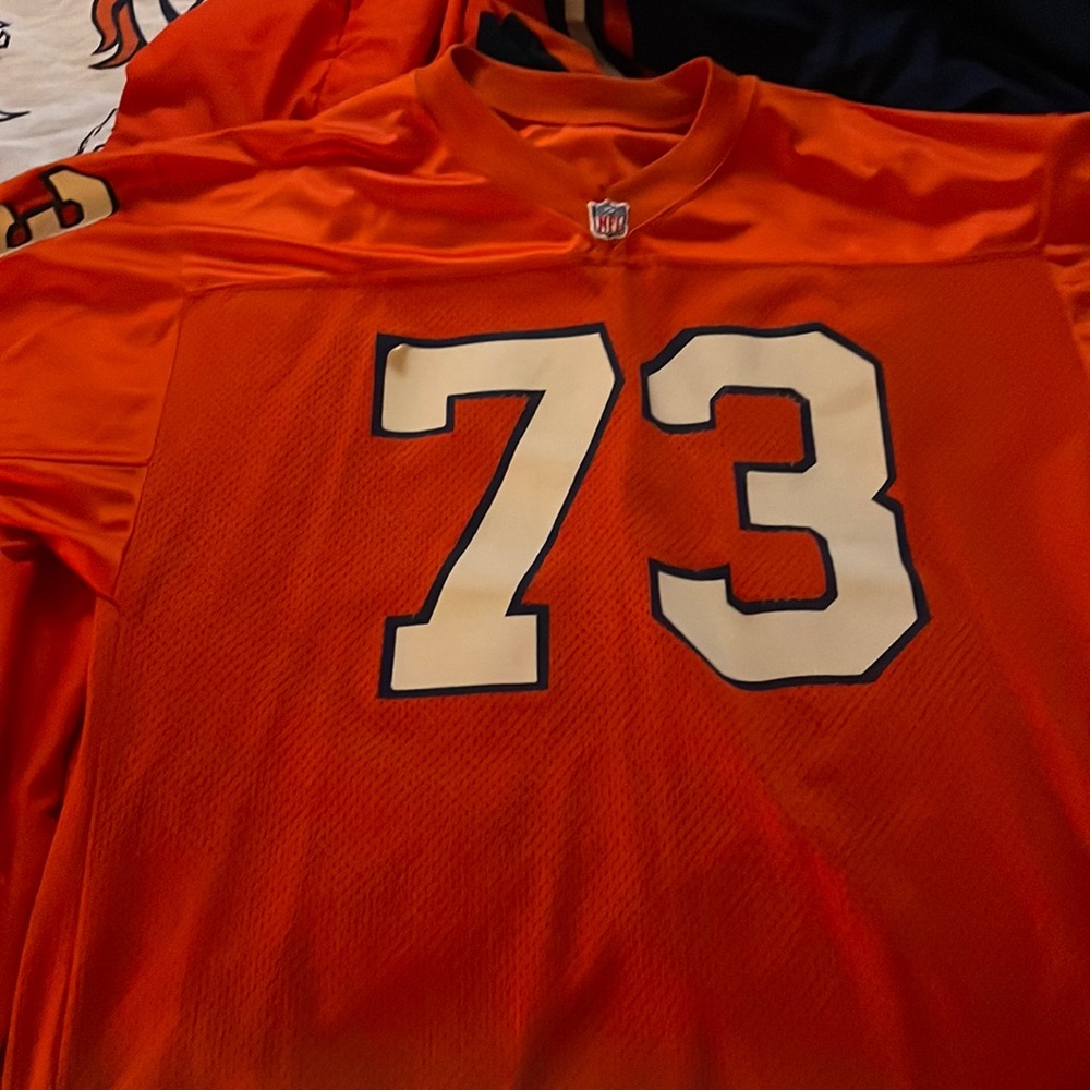 Simon Fletcher of the Denver Broncos Authentic jersey.Bought in 1993 at Mr. K’s